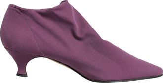Dolce & Gabbana Womens Purple Suede Ankle Boots Womens Shoes