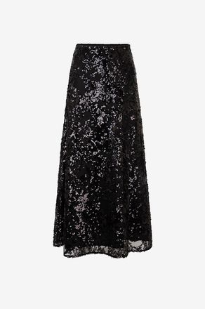 Herno Langer Rock aus T&uuml;ll mit Pailletten