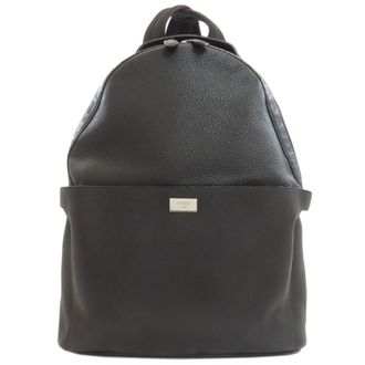 Fendi Black Leather Backpack (Pre-Owned)