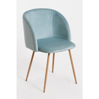 Regalos Miguel Packs Sillas Comedor - Pack 2 Sillas Velt Terciopelo - Azul Claro