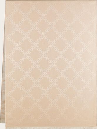 Ferragamo Women Gancini jacquard stole Pink