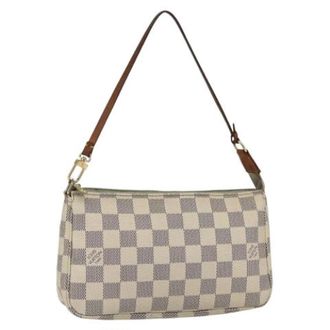 Louis Vuitton Pre-owned Shoulder Bags, female, White, Size: ONE SIZE Pre-owned Canvas Shoulder Bag
