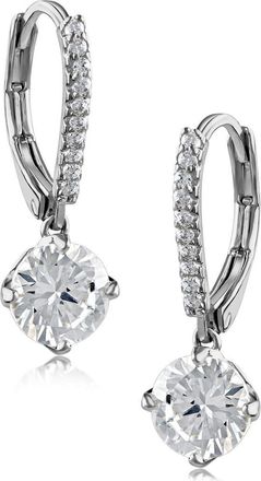 Kenneth Jay Lane CZ Drop Earrings in Clear/Silver at Nordstrom Rack