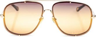 Chlo&eacute; Zonnebril - Dames - Zonnebrillen - Geel - 62 MM - Accessoires