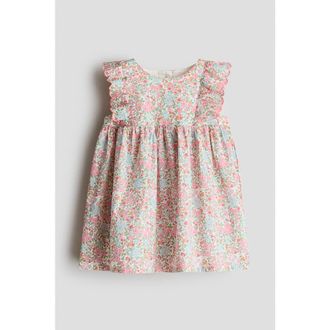 H&M Cotton Dress in Light Pink/floral at Nordstrom, Size 12M