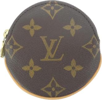 Louis Vuitton Marron Monogram Coated Canvas Coin Purse/Coin Case (Pre-Owned)