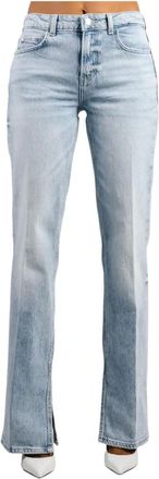 Guess Jeans Paulette Flare Split - - Jeans - Donna - Blu - W26