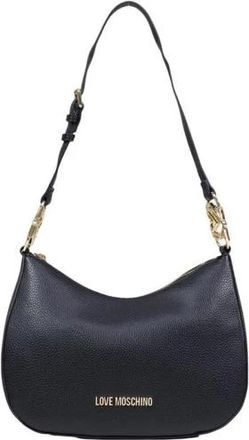 Love Moschino Tassen, Dames, Zwart, ONE Size, Polyethyleen Handtas met Handvat en Ritssluiting
