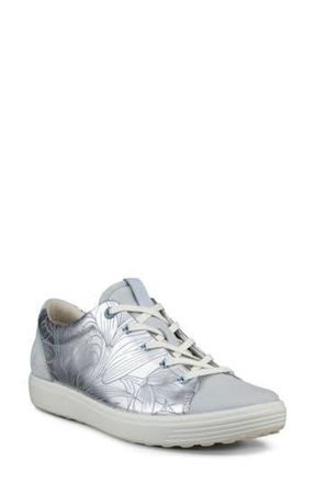 Ecco Soft 7 Sneaker in Pure Silver/Concrete at Nordstrom Rack, Size 10-10.5Us / 41Eu