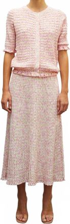 Molli Enjou Knit Cardigan In Rose