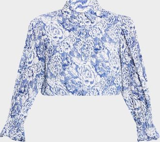 Cinq &agrave; Sept Zendaya Sketchbook Floral Top