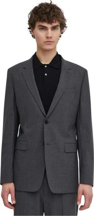 Theory Chambers Blazer - Heren - Blazers - Grijs - S - Wol - Jassen