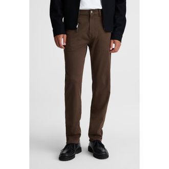 Madewell The Allday 1991 Straight-Leg Pants in Dark Brown at Nordstrom, Size 32 X 32