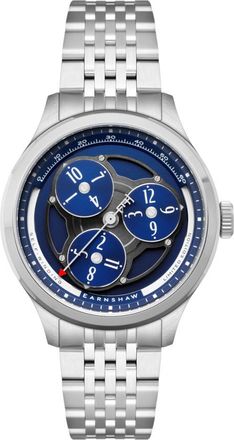 Earnshaw Hexham Trisect Blue Dial Mens Watch ES-8304-22