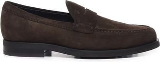 Tod's Bruine Su&egrave;de Platte Schoenen Gemaakt in Itali&euml; - Heren - Loafers - Bruin - 40 1/2 EU - Su&egrave;de - Schoenen