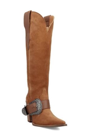 Dingo Yeehottie Over the Knee Western Boot in Camel at Nordstrom, Size 6.5