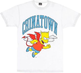 Market Devil Arc Tee X The Simpsons T-Shirt - Heren - T-shirts - Wit - XL - Katoen - Tops