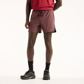 New Balance Uomo RC Essential Short 5 in Marrone, Politessuto, Taglia 2XL