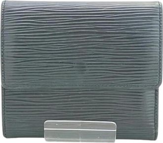 Louis Vuitton Pre-owned Wallets, male, Black, Size: ONE SIZE Pre-owned Portemonnaie Billets Cartes Cr&eacute;dits Epi Trifold Wallet