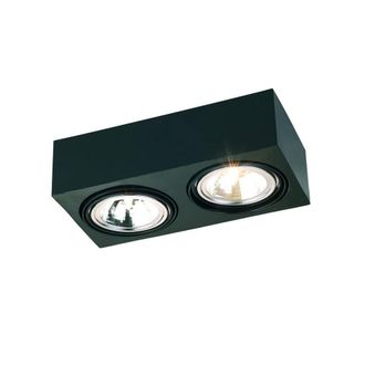 Netlighting Rodos Twin Surface Mounted Downlight Black Structure