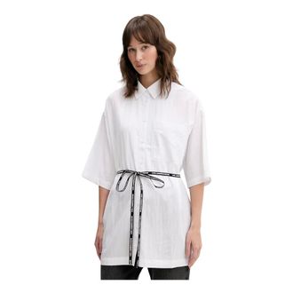 Karl Lagerfeld Overhemden, Dames, Wit, M, Relaxed Shirt