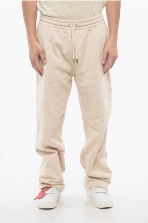 Off-white Brushed Cotton Joggers With Embroidery size Xs
