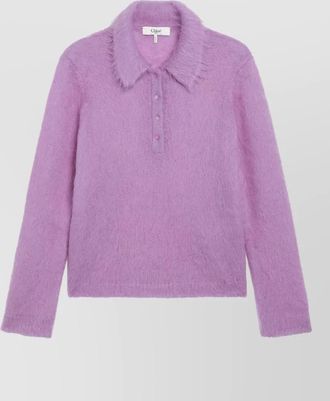 Chlo&eacute; slim-fit polo sweater
