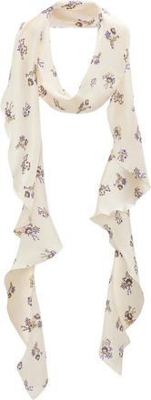 Dorothee Schumacher Shiny Daydream Sjaal - Dames - Zijden sjaals - Beige - ONE Size - Accessoires