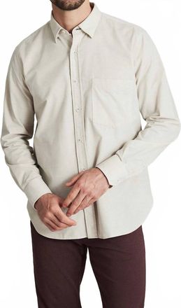 34 Heritage Corduroy Pocket Shirt In Beige