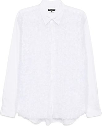 Comme Des Gar&ccedil;ons Camicia con pompon - Bianco