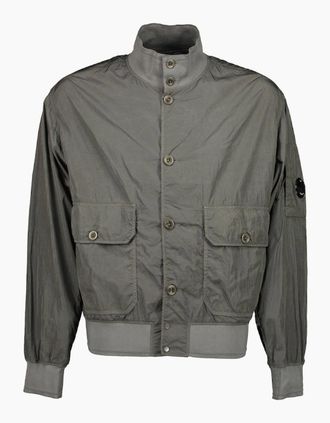 C.P. Company Mens Chrome-R Lens Bomber Jacket - Tan - Size: 42/Regular