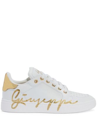 Giuseppe Zanotti GZ94 logo-print sneakers - women - Leather - 35 - White