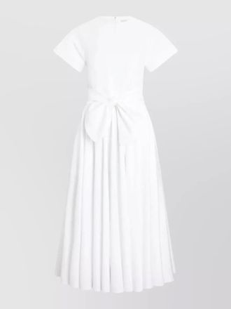 Patou short-sleeve knotted midi dress