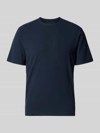 Tom Tailor Denim Regular Fit T-Shirt aus Baumwoll-Modal-Mix in Marine, Gr&ouml;&szlig;e XXL