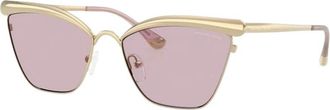 Michael Kors Scottsdale Zonnebril - Dames - Zonnebrillen - Geel - 56 MM - Accessoires