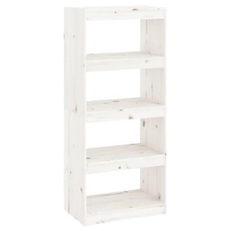 vidaXL Vidaxl - Estanter&iacute;a/divisor De Espacios Madera Pino Blanco 60x30x135,5cm