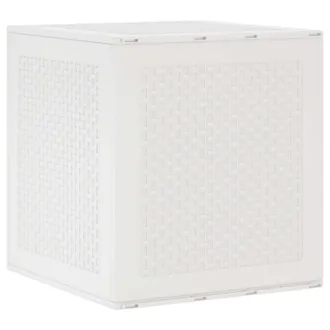 vidaXL Vidaxl - Scatola Di Stoccaggio Per Giardino Bianco 55 X 53 X 57 Cm