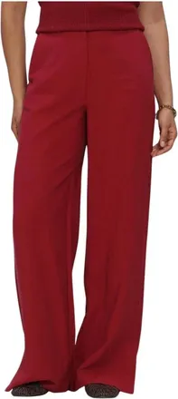 Moss Copenhagen Broeken, Dames, Rood, XL, Polyester, Keeley Edelmira HW Pants