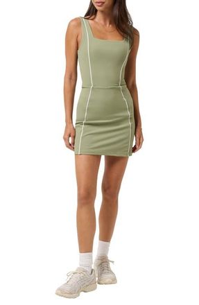 Travis Mathew Moveknit Sleeveless Dress in Oil Green at Nordstrom, Size Xx-Large