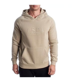 U.S.Polo Association U.s. Polo Assn., Heren, Sweatshirts & Hoodies, Beige, Maat: 3XL Katoen