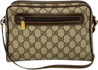 Gucci Pre-owned Cross Body Bags, female, Beige, Size: ONE SIZE Pre-owned Vintage Crossbody Bag