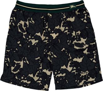 Burberry Ivy and Duck Motifs Nylon Shorts, Size XX-Small
