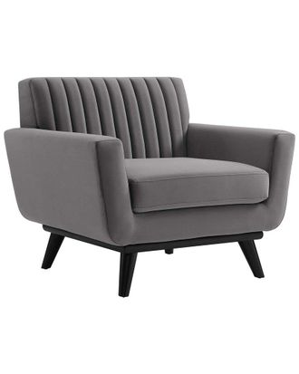 ModWay Engage Channel Tufted Performance Velvet Armchair
