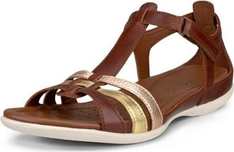 Ecco Flash Sandal in Mink/Gold/Hammered Bronze at Nordstrom Rack, Size 5-5.5Us / 36Eu