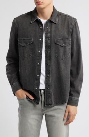 Frame Denim Modern Western Snap-Up Shirt in Angel at Nordstrom Rack, Size Small