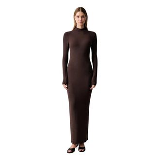 La Mania Fallon Knit Maxi Dress - - Dresses - Donna - Marrone - S