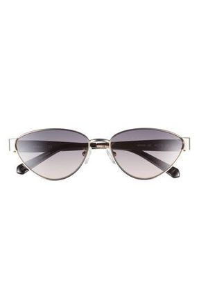 Guess 58mm Cat Eye Sunglasses in Gold /Gradient Smoke at Nordstrom Rack