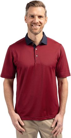 Cutter & Buck Virtue Pique Micro Stripe Mens Short Sleeve Polo