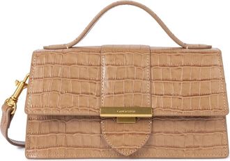 Lancaster Flap Handbag M Exo Ily - Dames - Handtassen - Beige - ONE Size - Leer - Tassen