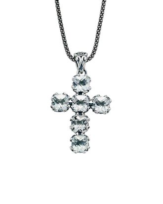 Samuel B. Silver 3.50 Ct. Tw. White Topaz Pendant